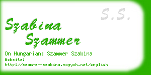 szabina szammer business card